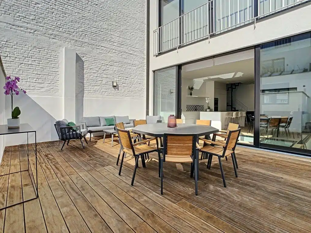 Terrace - Magnificent furnished back house - South-facing terrace - Ixelles