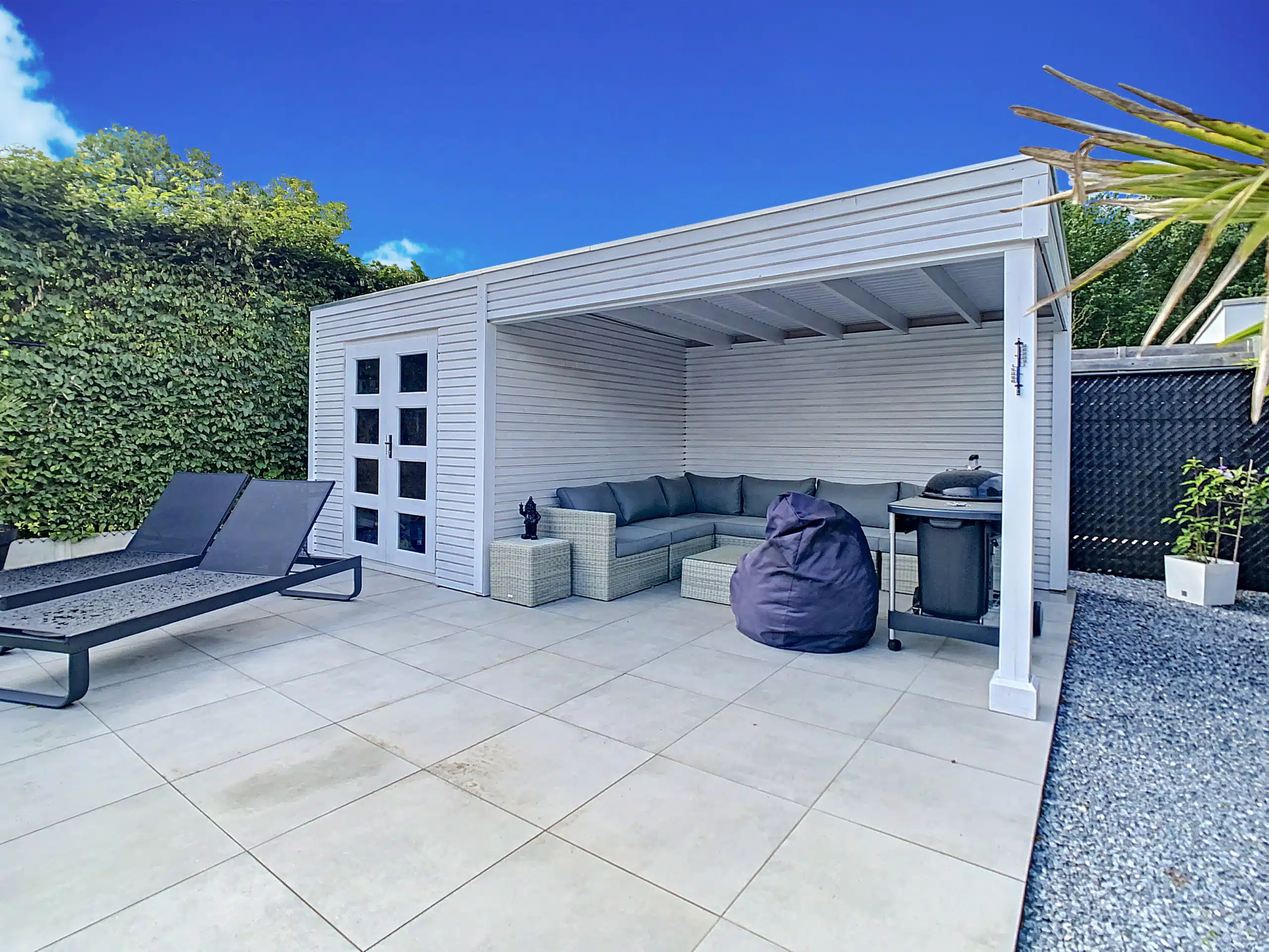 Espace Lounge Extérieur avec Gazebo et Piscine Piscine - Magnifique maison 3 façades avec piscine – Zemst