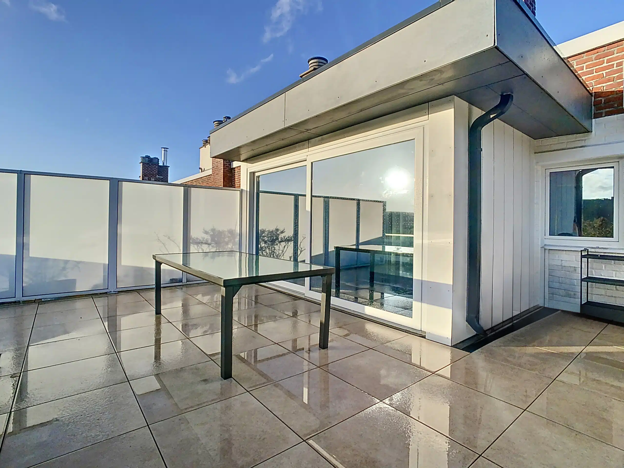 Modern Rooftop Terrace with View & Relaxation Area Terrace - Exceptional penthouse with large terrace and garage box - Uccle