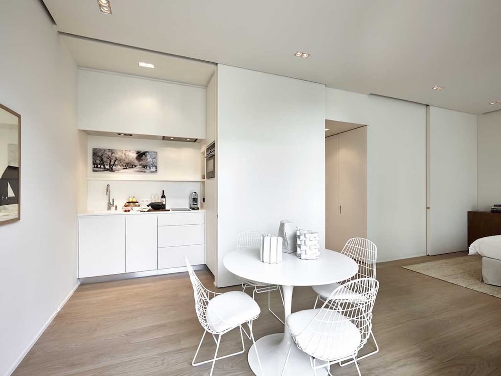 Woonkamer - Toison d'or : Uitzonderlijke studio met terras - Elsene