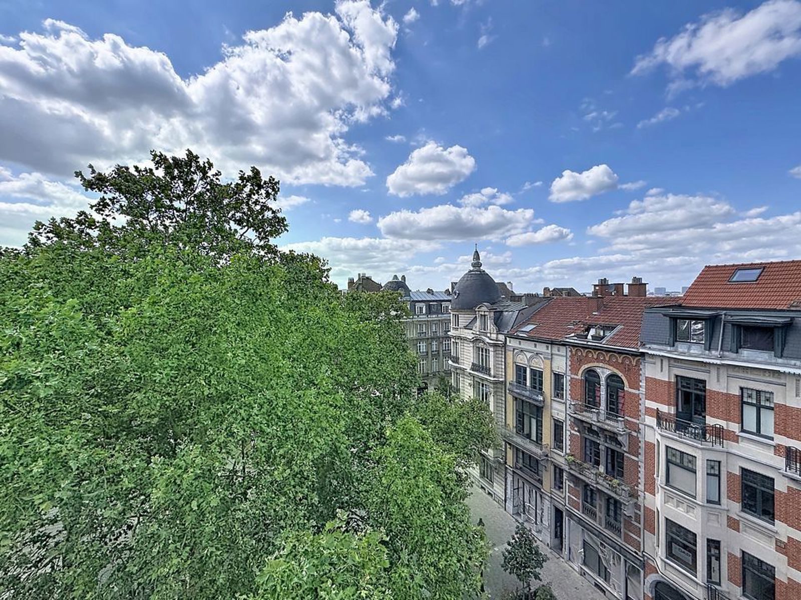 Vue Dégagée Sur Quartier Arboré – You Real Estate Agency Vue dégagée depuis appartement sur quartier arboré et immeubles historiques.